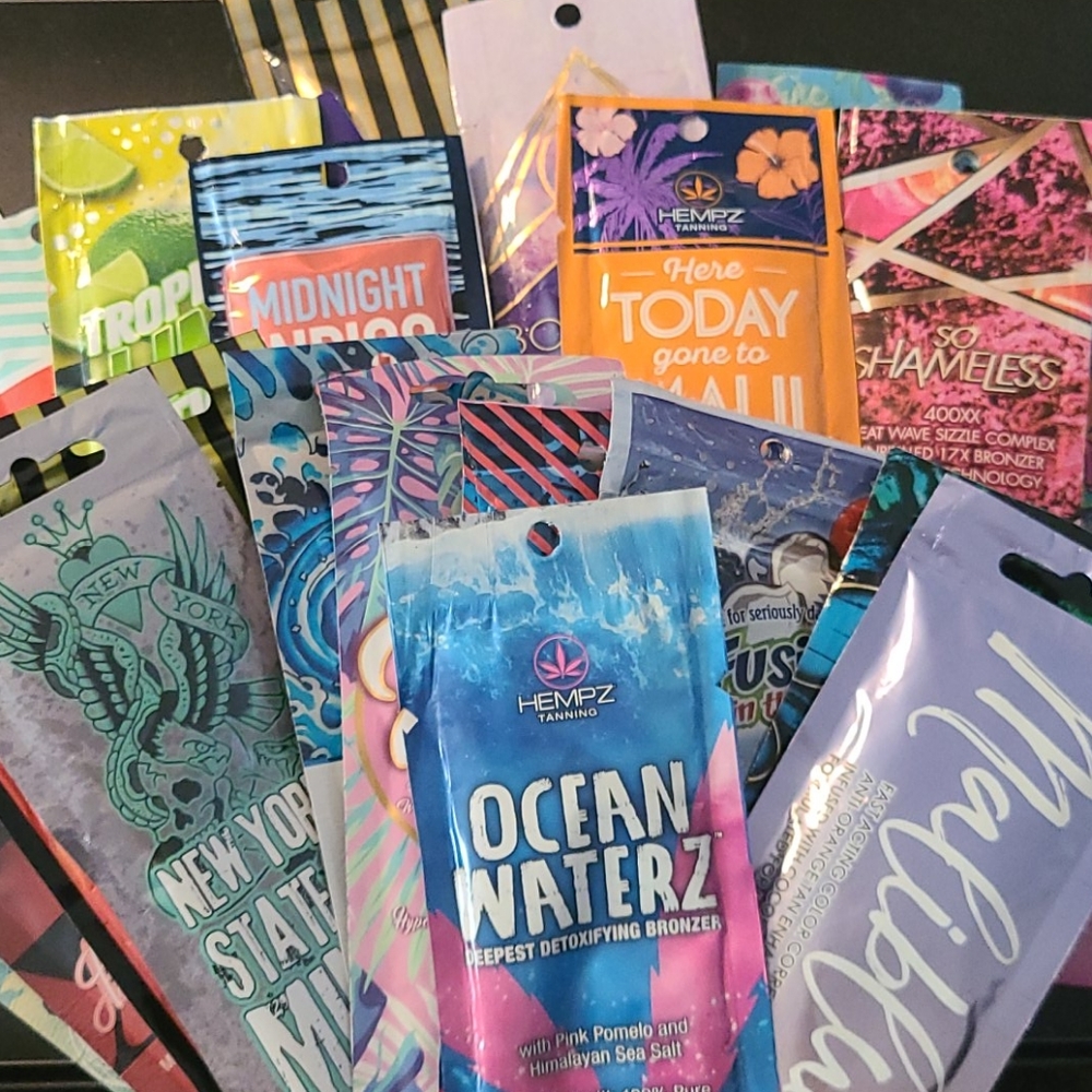 Tanning lotion Packets